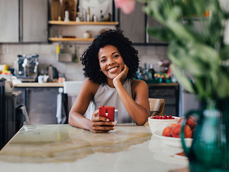 smiling woman